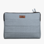 Canvastory Quilted Laptop Sleeve-Bluish Grey